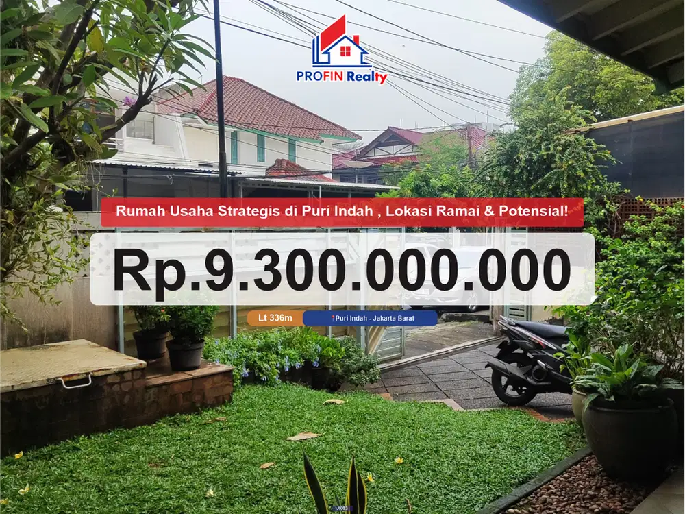 Rumah Usaha Strategis di Puri Indah – Lokasi Ramai & Potensial!