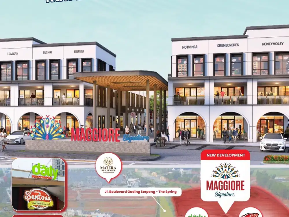 Ruko Maggiore Signature Gading Serpong 4,5x15 2 lantai