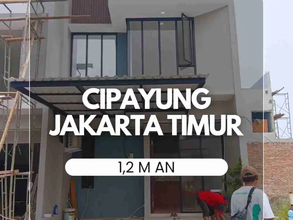 Rumah 2 lantai full bata merah, di Cipayung, jakarta timur