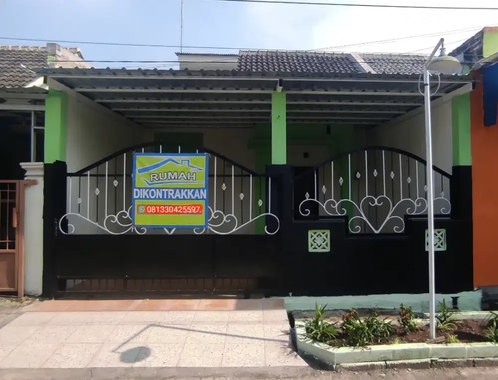 Sewa/kontrak rumah baru renov di Alam Singgsana Cerme Gresik