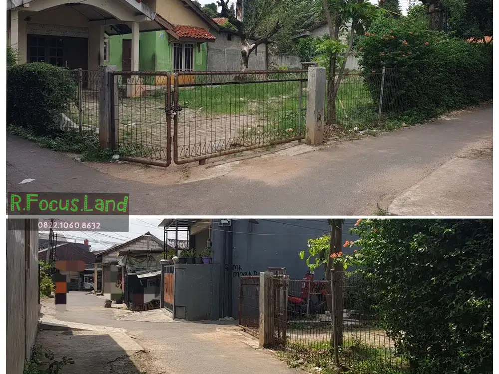 Tanah Bonus Rumah Akses Mobil Luas 500 di Pondok Aren