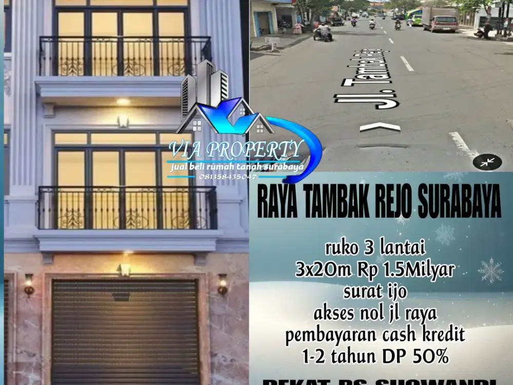 RUKO STRATEGIS RAYA TAMBAK REJO SBY