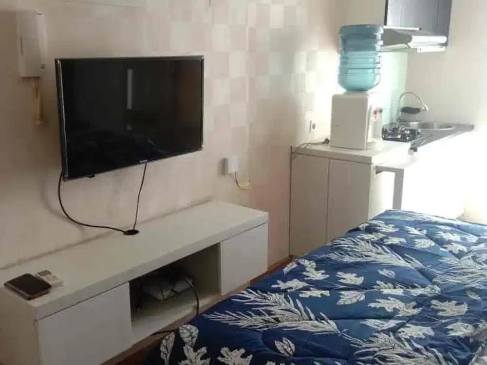 Bulanan Studio Fullfurnished WaterHeater Tower Geranium Apartemen Bassura City