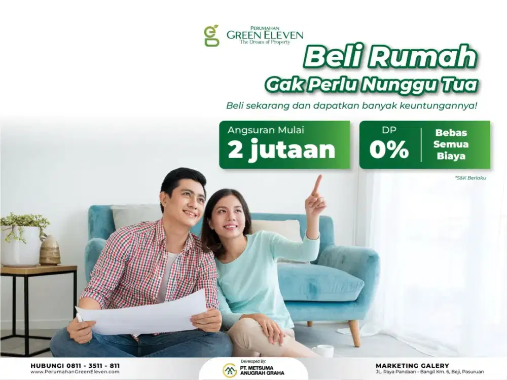 Beli Rumah Murah Di Pasuruan DP 0% & Angsuran 2 Jutaan di Lokasi Strategis
