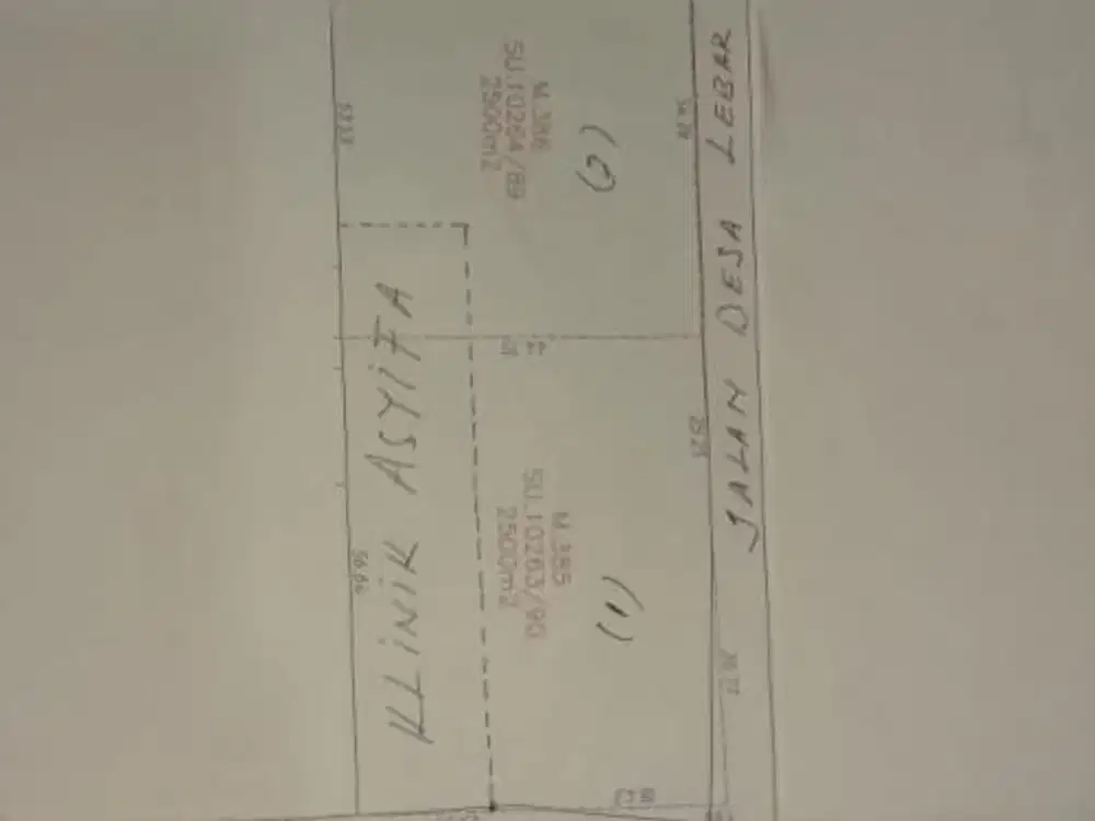 DIJUAL TANAH  DARAT posisi HUK, Dekat  perumahan CITRA GARDEN Serpong