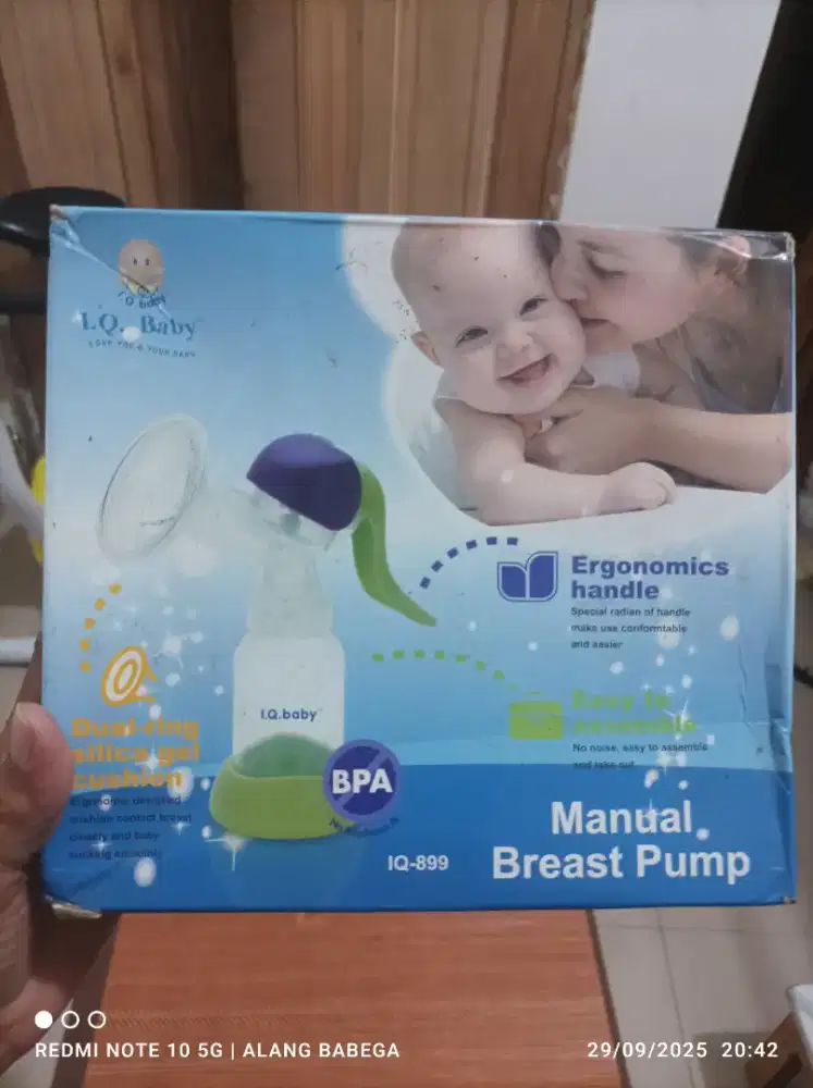 pOmpa asi IQ baby manual sekali pakai