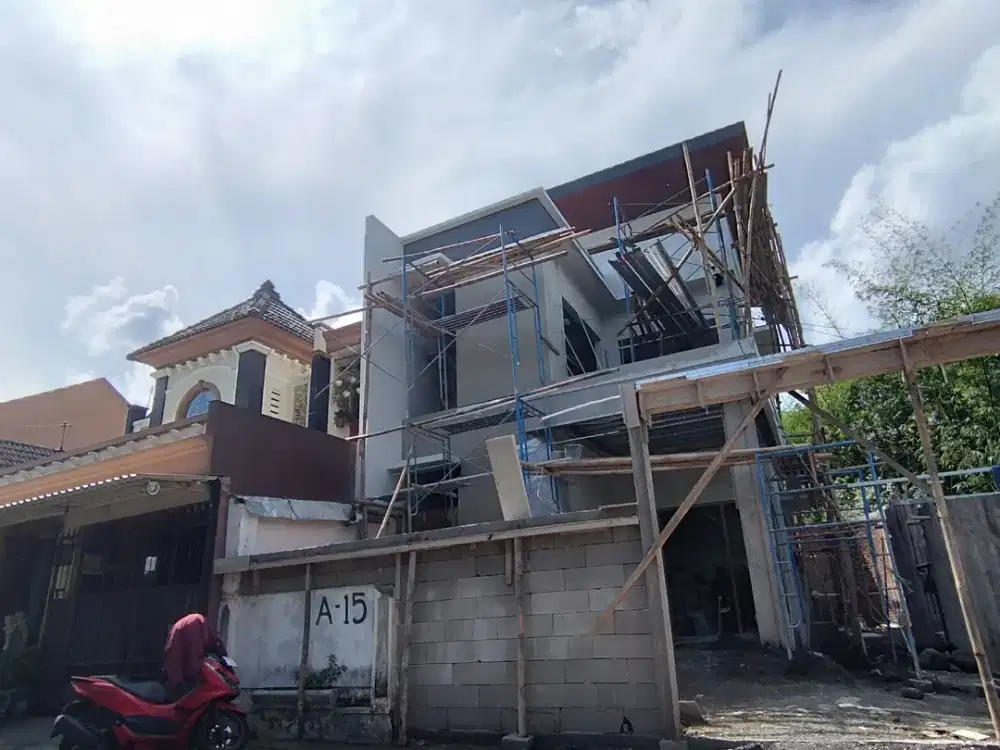 Rumah milik pribadi dijual murah, proses bangun dalam perumahan Jogja