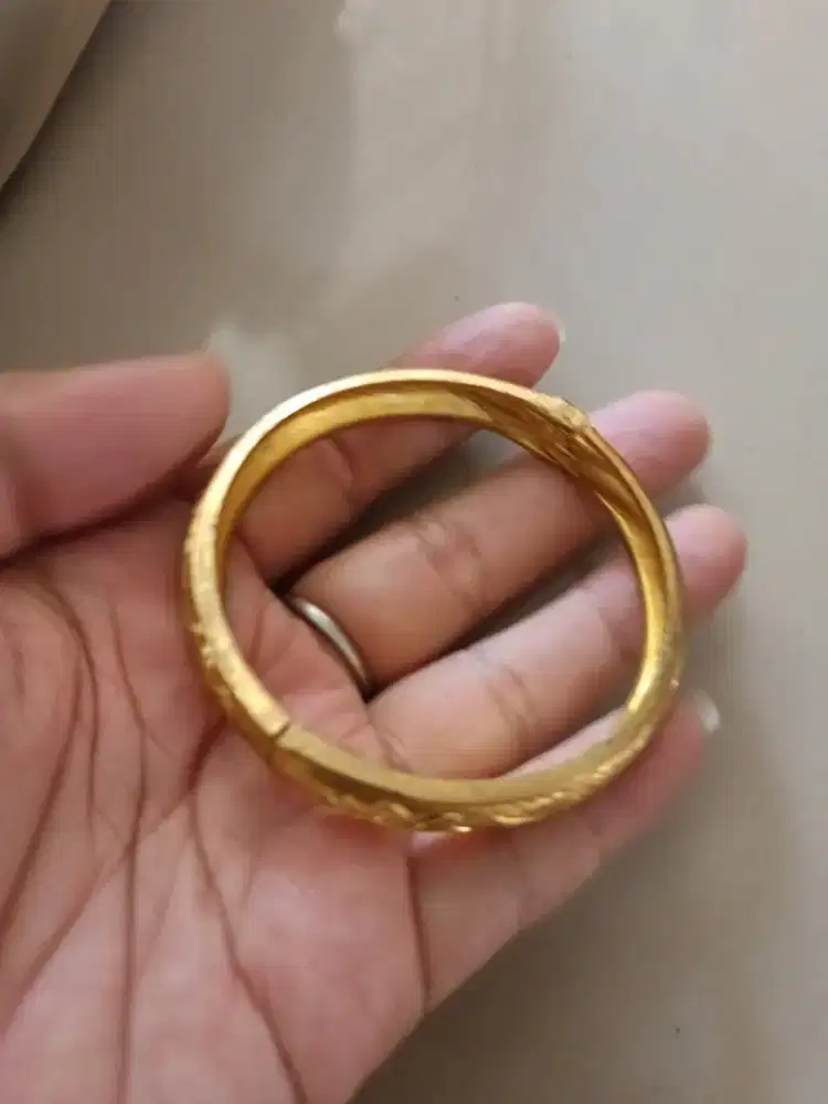 Gelang bangle lapis emas naga