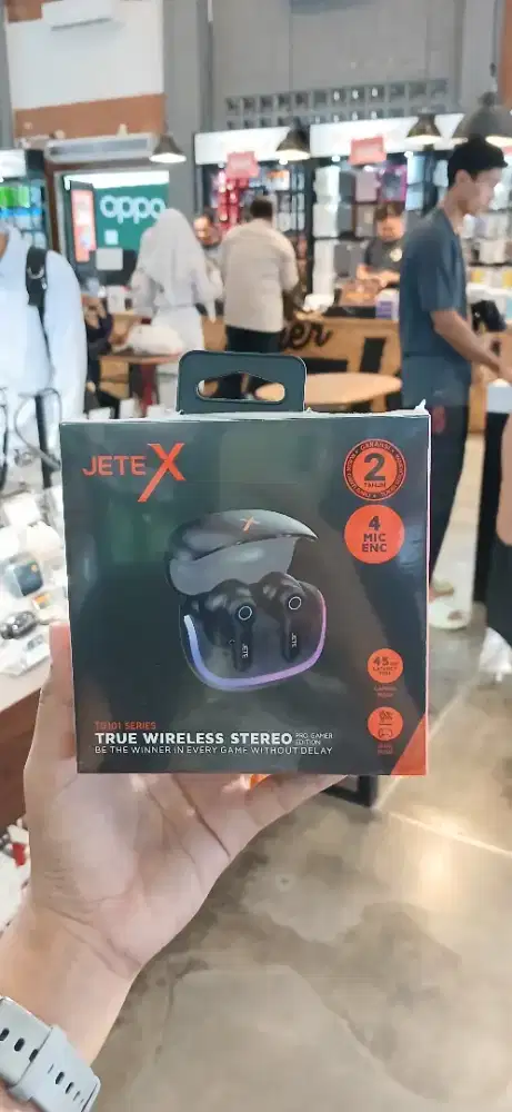 TWS Gaming JETE TG101 with RGB ENC 4 Mic 45m/s Low Latency