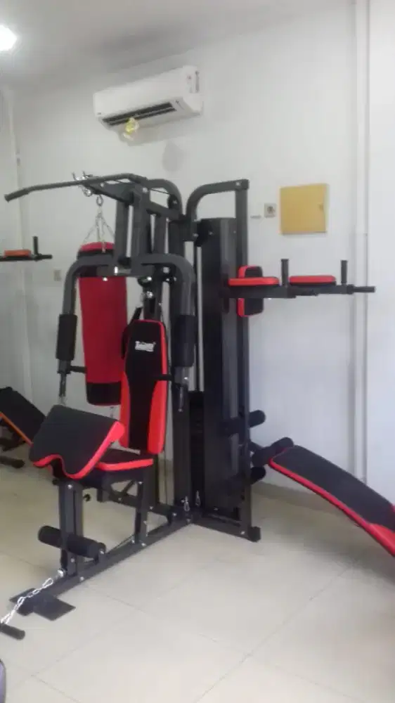 Alat angkat beban pro homegym 3 sisi