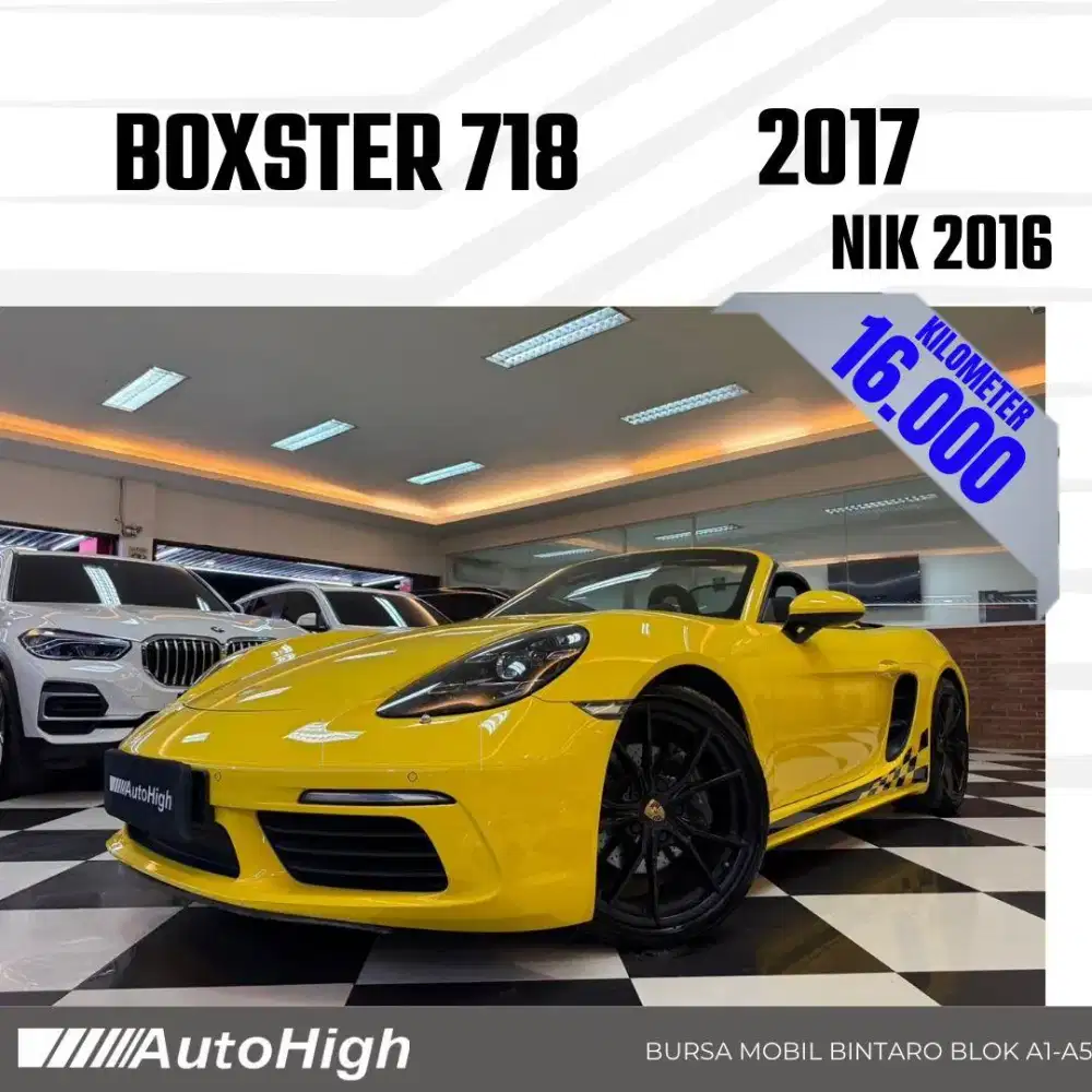 DP10% [Km16.000] Boxster 718 Cabrio 2016 / Cayman Reg 2017 #AUTOHIGH