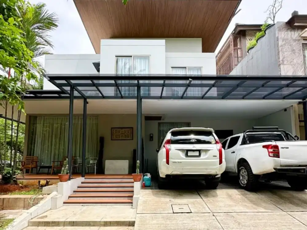 Rumah Baru Hook Modern Tropical Depan Taman Bintaro Jaya Sektor 8