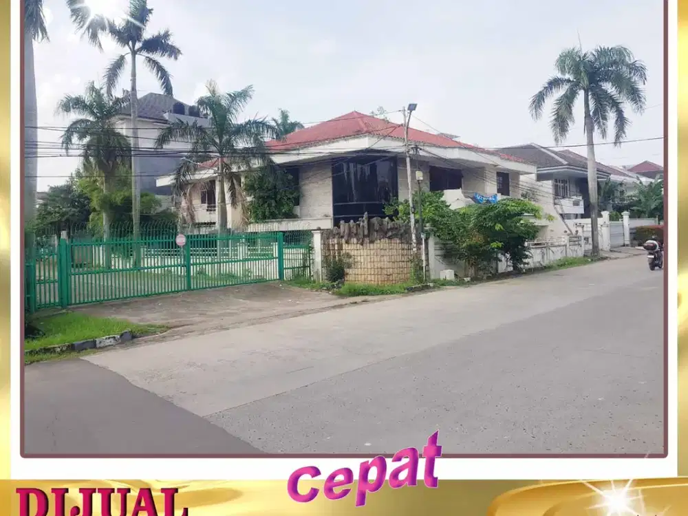 DIJUAL Cepat RUMAH Tua Hitung Harga Tanah di Perum Green Garden - AR