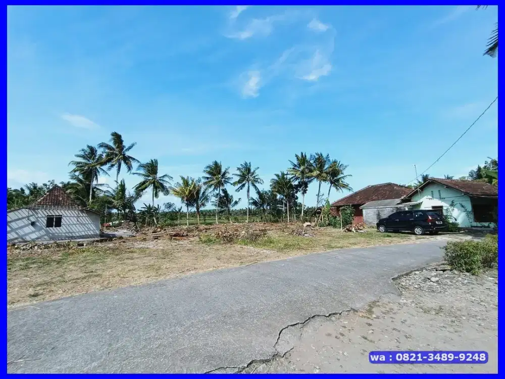 Tanah Hook di Kulonprogo, Dekat Kantor Pajak Wates Jogja
