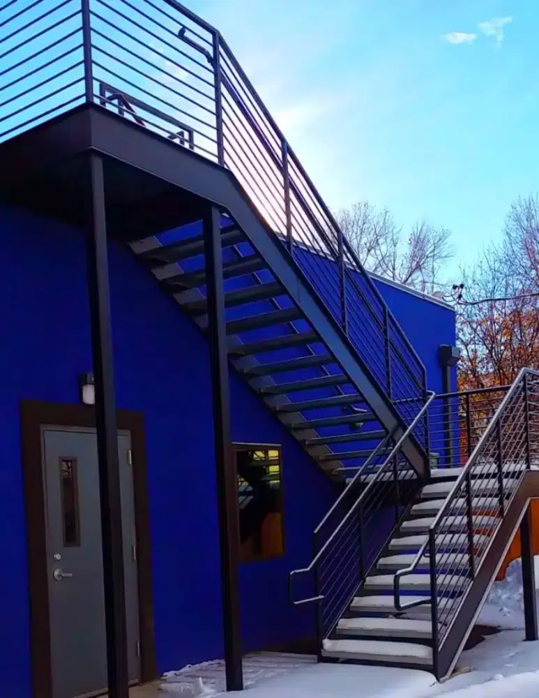 tangga rebah besi hollow galvanis