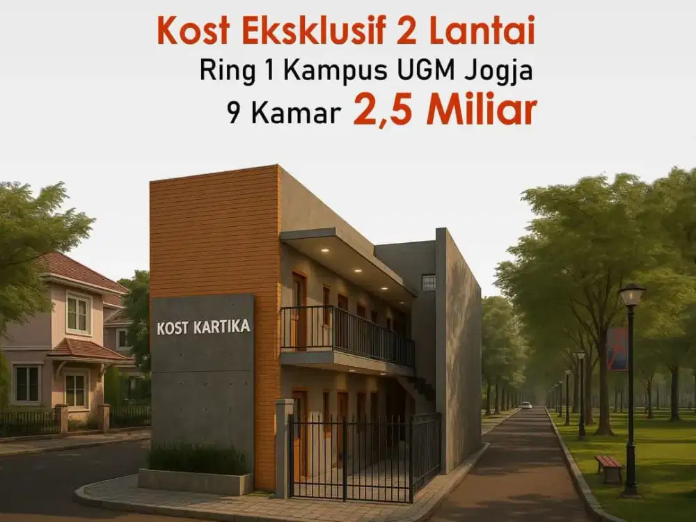 Dekat UGM, Kost Jogja 9 Kamar Eksklusif, di Condong catur Kaliurang