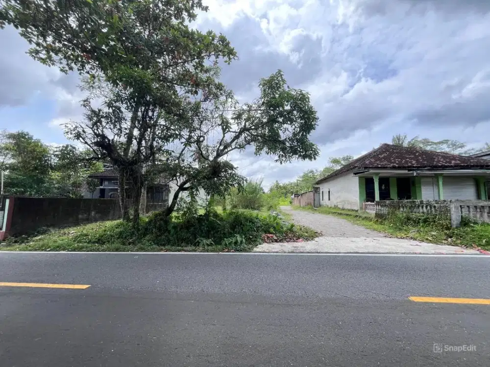 Tanah Sleman Jogja Akses Jalan Besar, Di Tempel Dekat Jl. Raya Turi