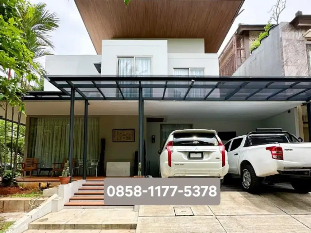 Dijual rumah baru tropical asri depan taman di sektor 8 bintaro