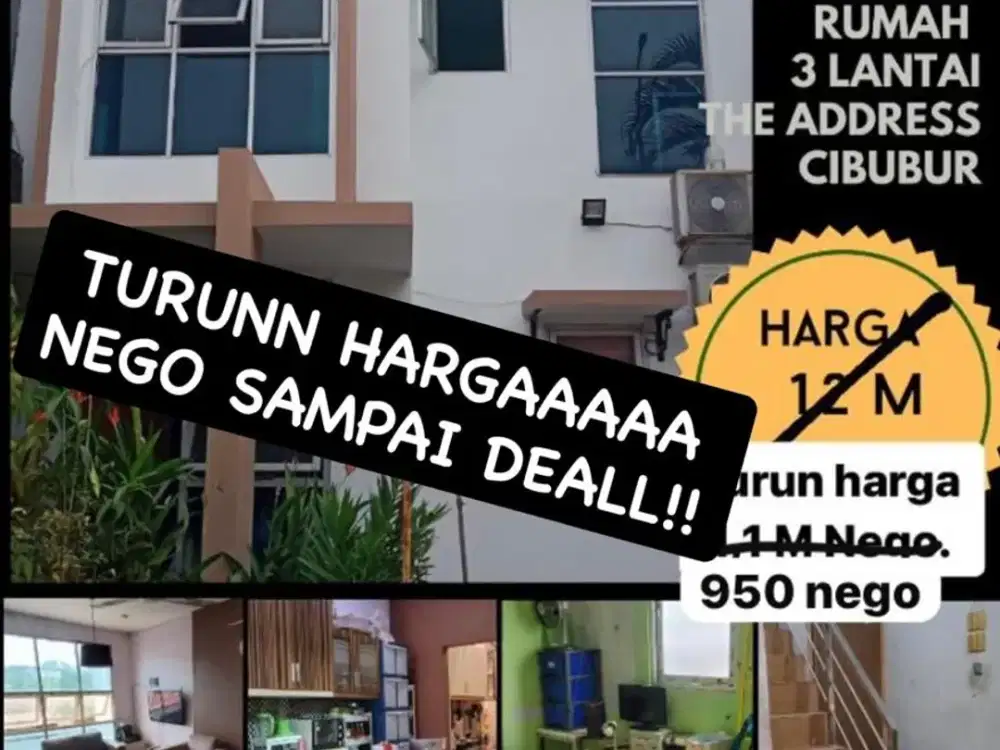 BU! NEGO SAMPAI DEAL RUMAH DI THE ADDRESS CIBUBUR