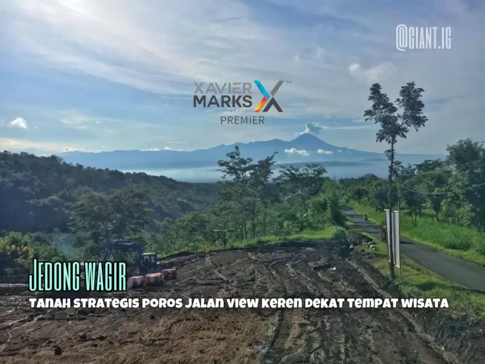 Tanah Strategis poros jalan Raya Wagir Malang Jual Murah