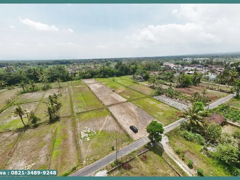 MURAH 3 Jutaan Dekat Kopi Klotok, View Sawah di Sleman