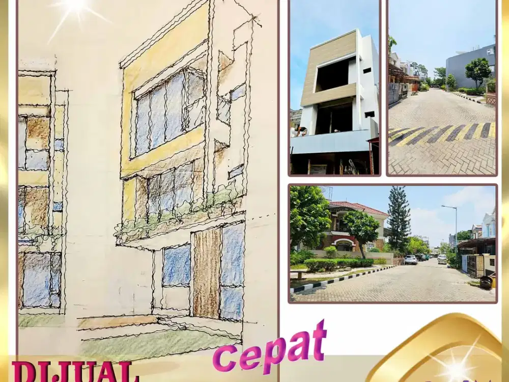 DIJUAL RUMAH BARU 3 Lantai di City Resort Cengkareng Jakarta Barat -DO