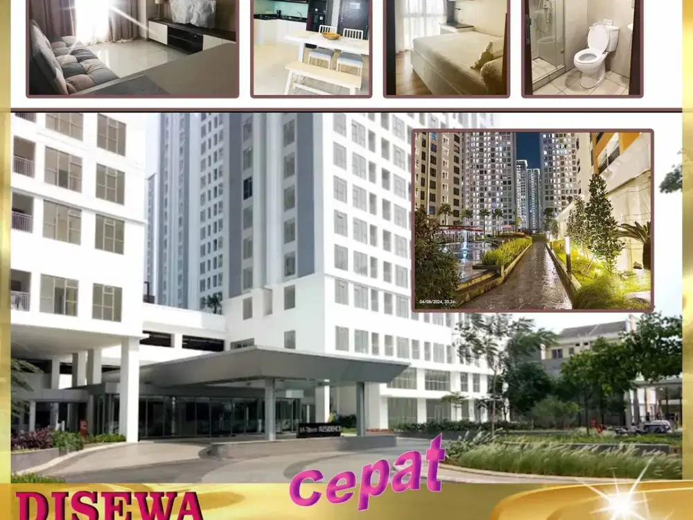 DISEWA APARTEMEN Hook 2 BR Midtown Signature Gading Serpong Tgr - SS