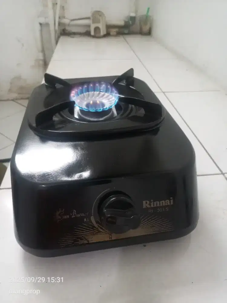 Kompor gas rinai satu tungku mulus normal