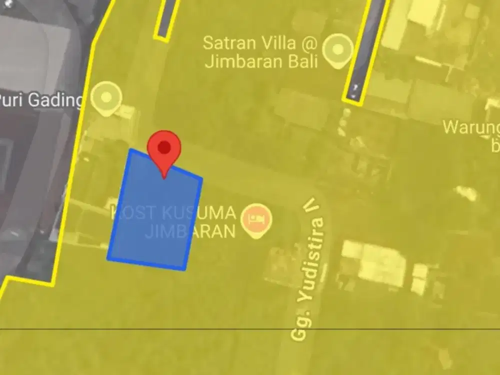 Tanah Strategis di Puri Gading Jimbaran, Cocok untuk Bisnis