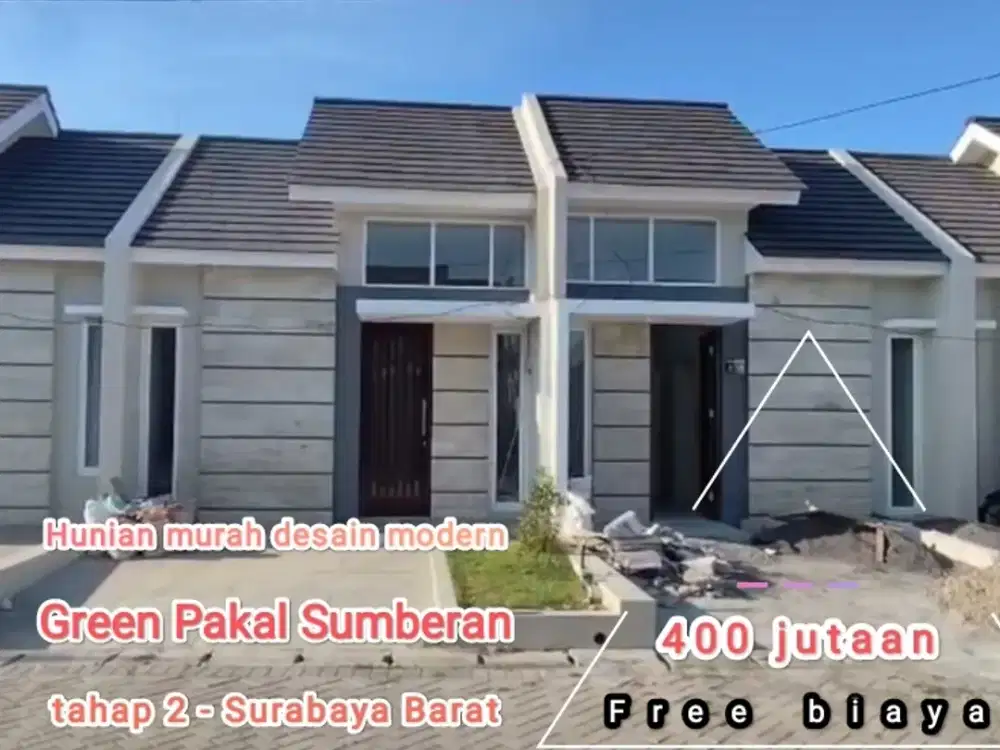 rumah surabaya barat murah promo terbatas free biaya