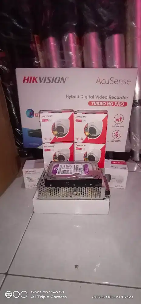 Paket Cctv Hikvision 2mp 4 kamera