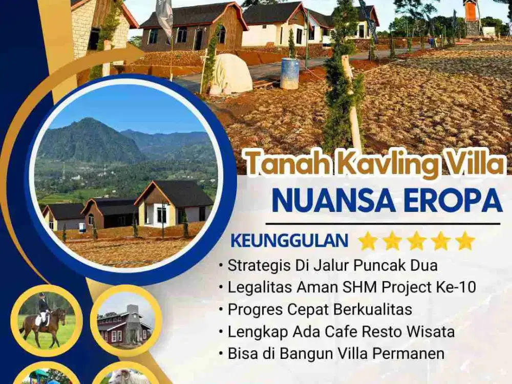 Tanah Kavling Siap Bangun Villa Permanen Di Jalur Wisata Puncak 2