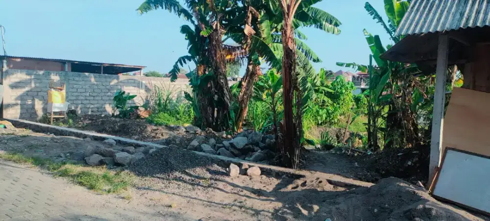 Jual tanah kosong tidak banjir jln 8 mtr di Kalimutu Denpasar Barat