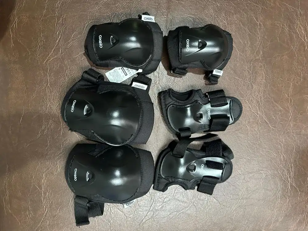Protector lutut siku tangan anak 3psg oxelo size XS hitam
