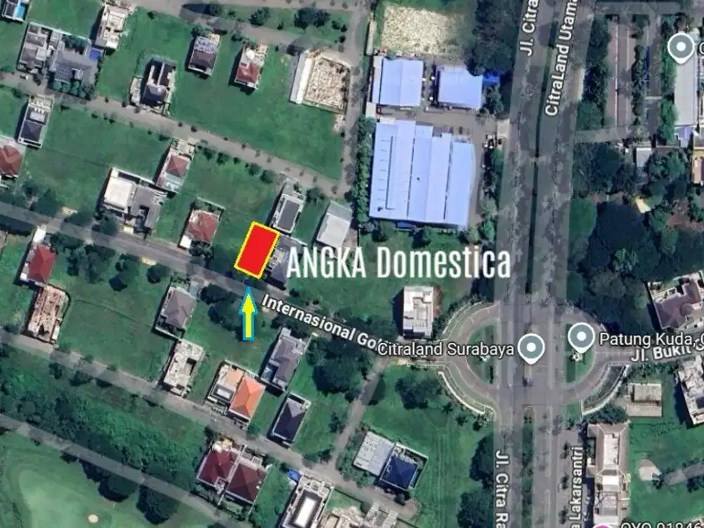 Tanah Luas Siap Bangun di Bukit Golf International BGI Citraland Surabaya