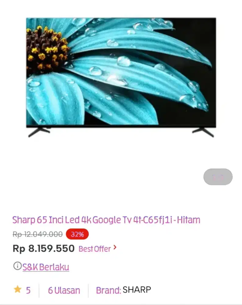 SHARP LED GOOGLE 65 INCI 4T-C65FJ1I
