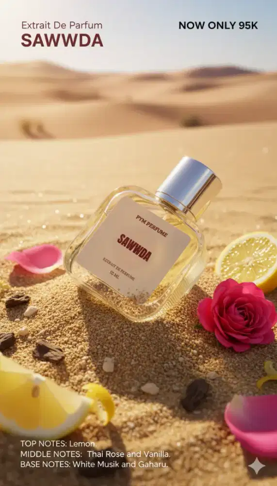 PYM Perfume Varian SAWWDA/ Dupe Parfum Raudhah