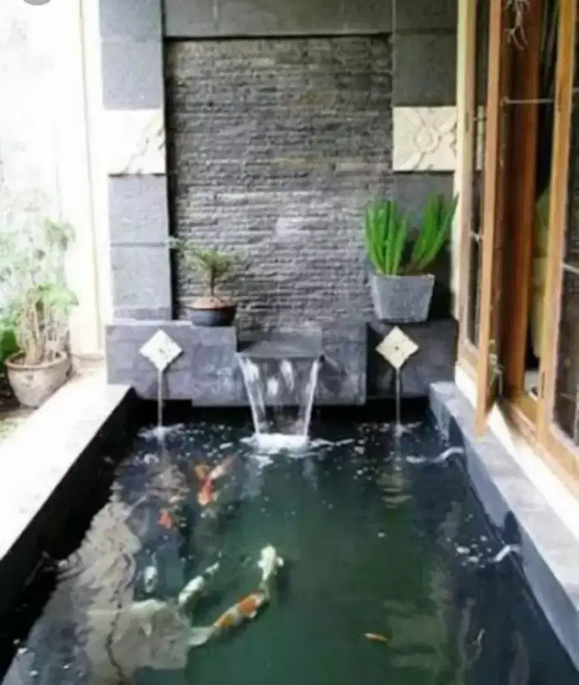Kolam Koi minimalis elegan