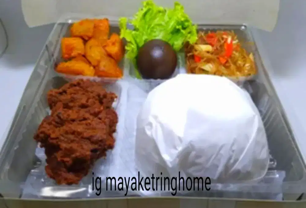 Nasi kotak, nasi kuning di bandar Lampung praktis ekonomis