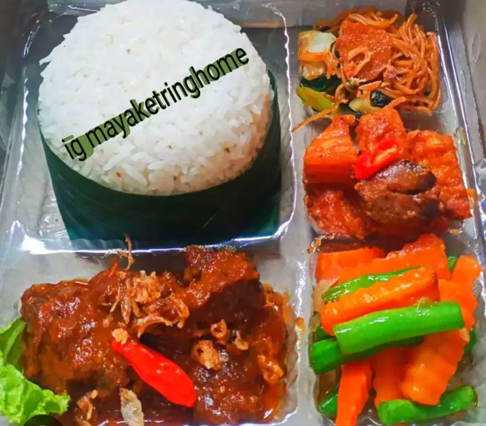 Nasi kotak, nasi kuning di bandar Lampung praktis ekonomis