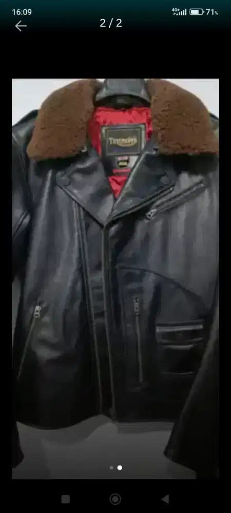 JUAL JACKET TRIUMPH UKURAN M