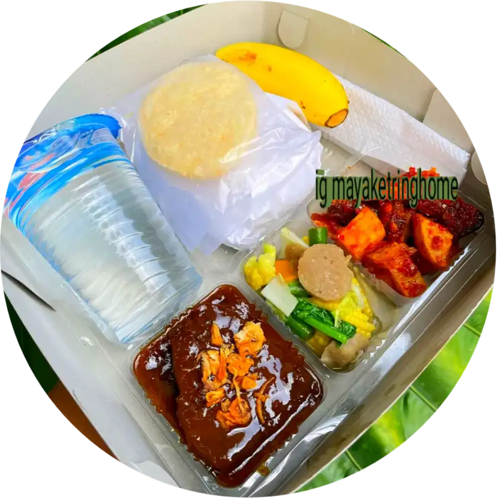 Nasi kotak, nasi kuning di bandar Lampung