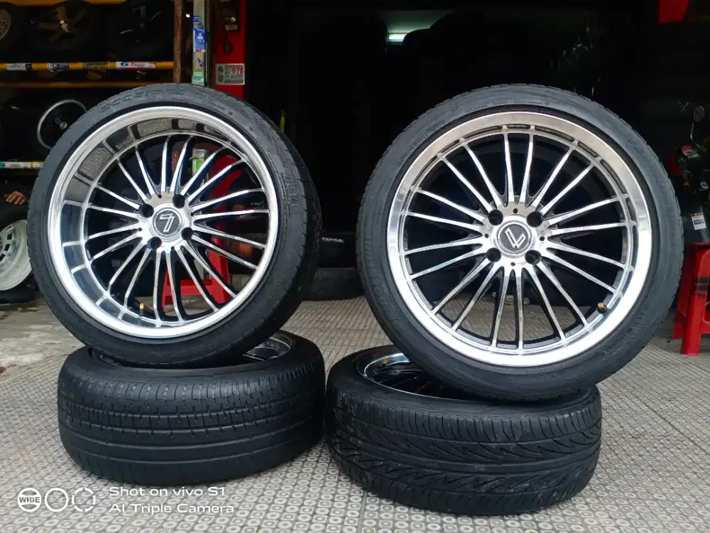Velg Racing jari jari R17 4x100 untuk vios freed mobilio jazz yaris