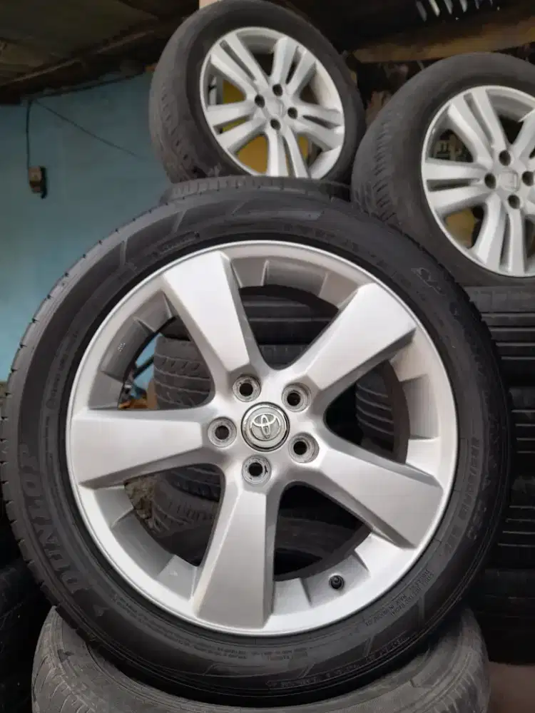 VELG R18 HARIER KOMPLIT BAN DUNLOP 225 50 18 EMPAT PCS