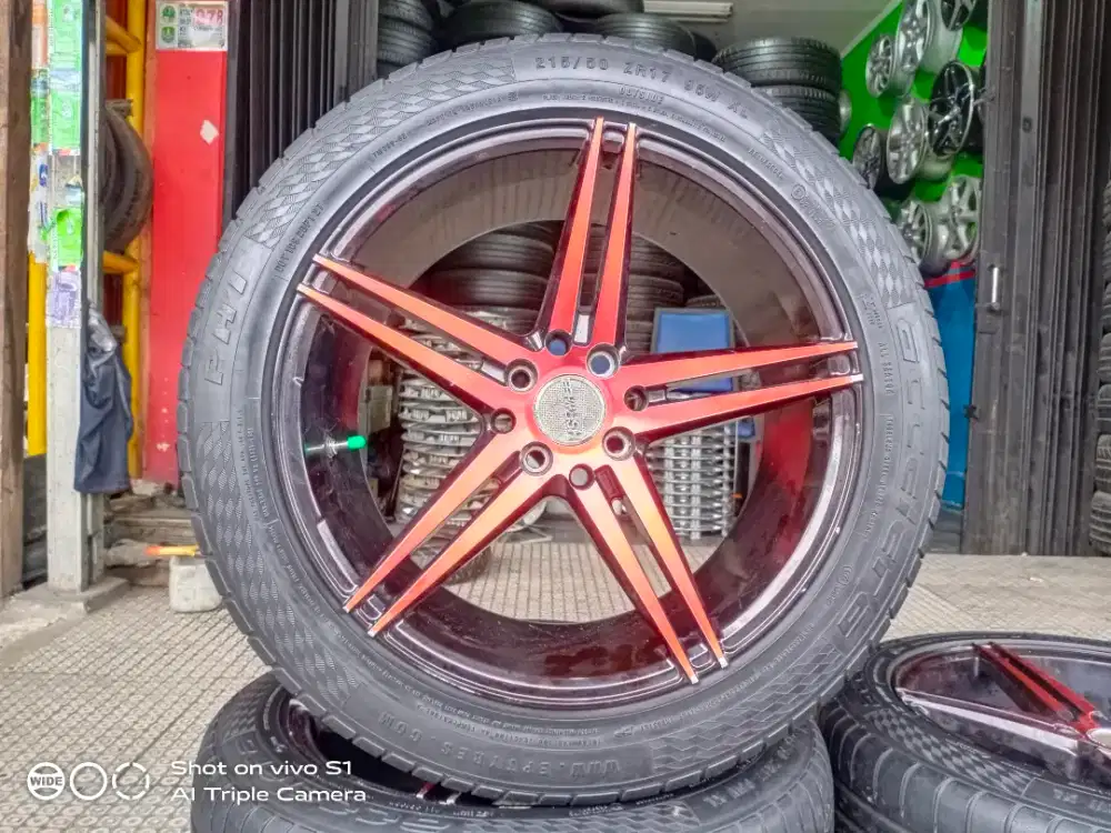 Velg HSR R17 pcd 5m4x100 114 7,5 et 38 freed livina avanza kijang