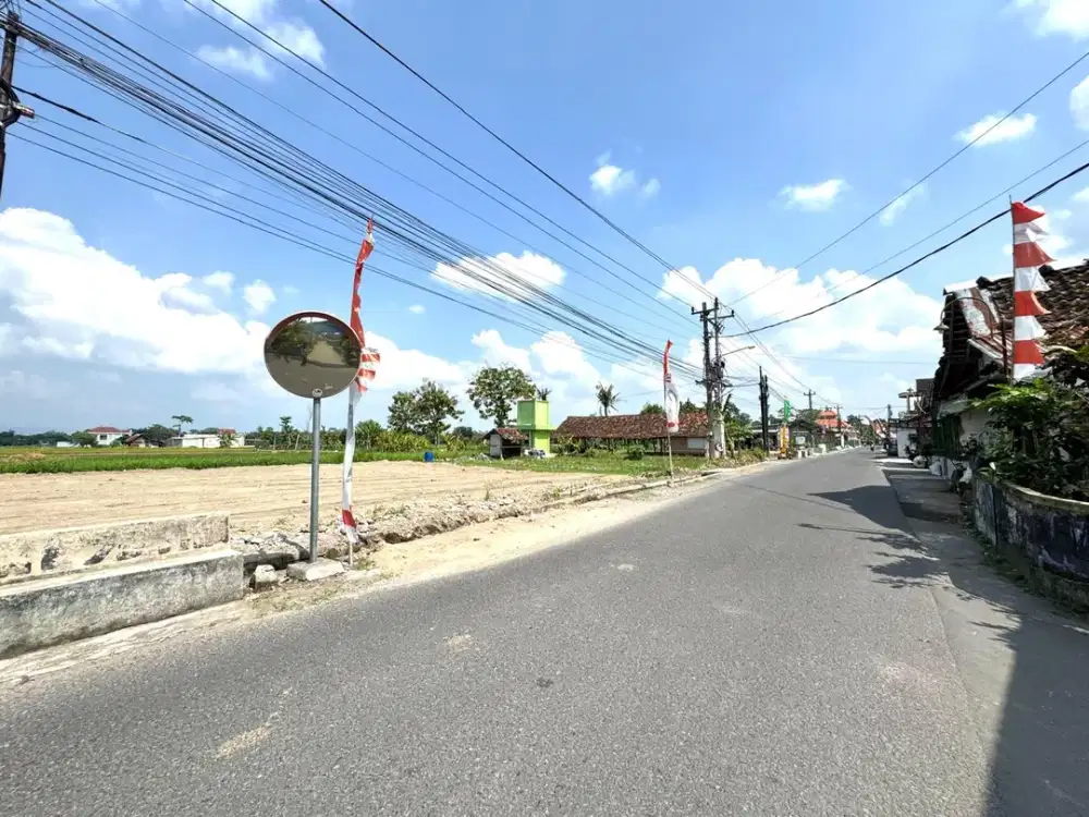 Tepi Jalan Aspal Lebar, Tanah Murah Purwomartani Sleman