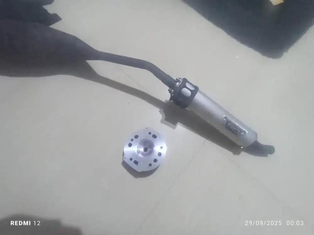 Knalpot ninja r dan tutup head ninja
