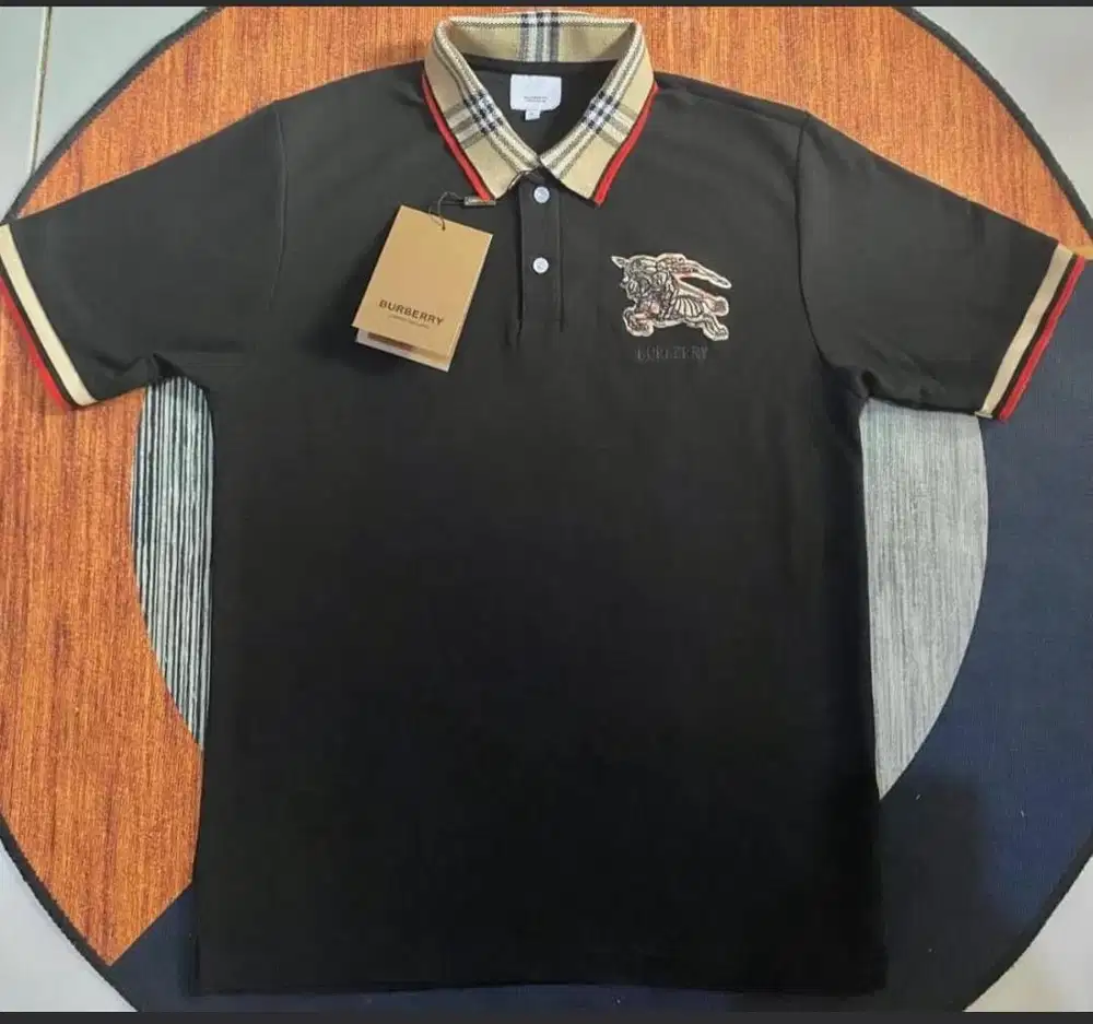 Burberrys Polo Shirt Logo Bordir