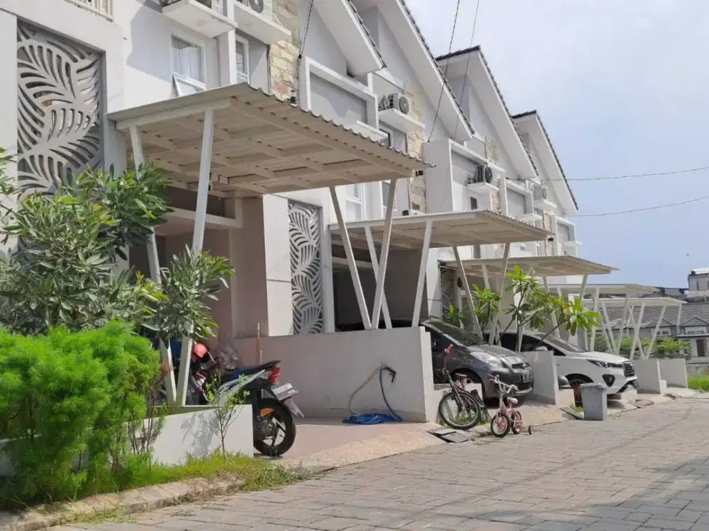 Rumah Syariah Modern di Medina Townhouse Depok Perumahan Syariah Skema Developer Strategis Nyaman Bebas Riba SHM IMB Ready Dekat Stasiun Dekat Tol