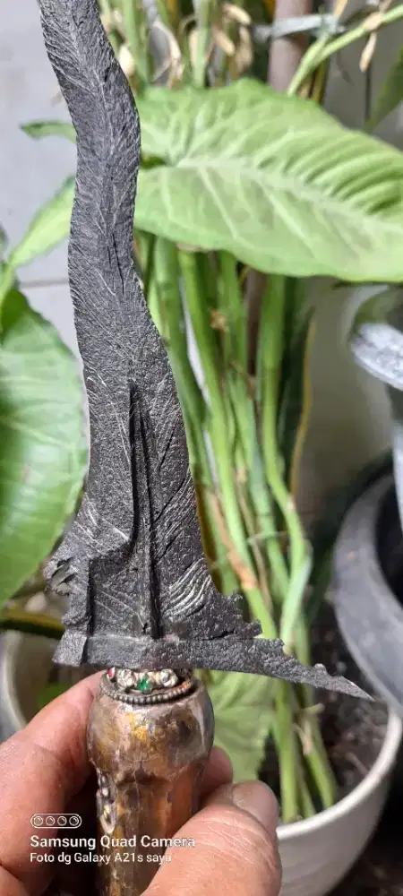 Keris balebang pamor miring